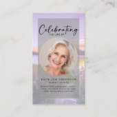 Gedenkkarte | Lavendel Telefonnummerkarte (Vorderseite)