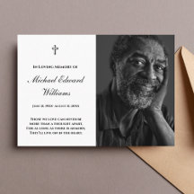 Gedenkkarte mit Foto Beerdigung