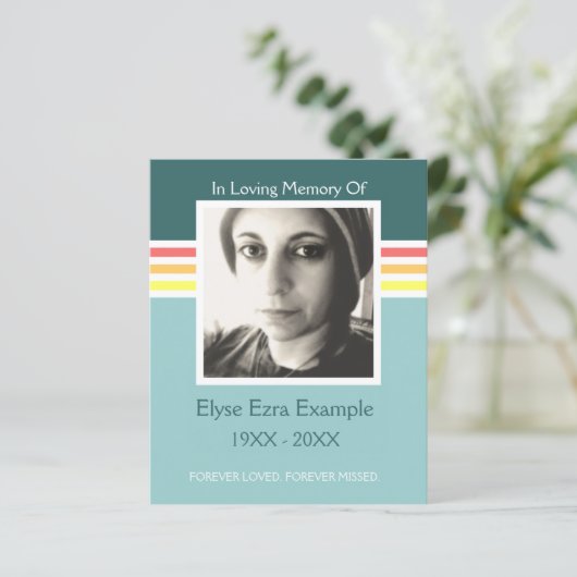 Gedenkkarte Mod (Stehend Vorderseite)