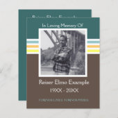 Gedenkkarte Mod (Vorne/Hinten)