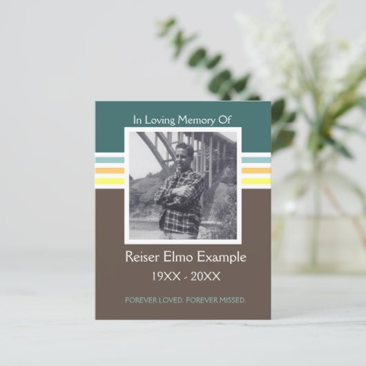 Gedenkkarte Mod (Stehend Vorderseite)