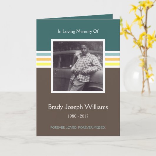 Gedenkkarte Mod Karte (Gelbe Blume)