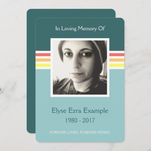 Gedenkkarte Mod Programm (Vorne/Hinten)