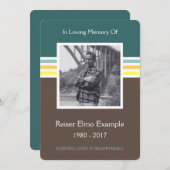 Gedenkkarte Mod Programm (Vorne/Hinten)