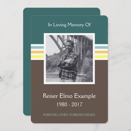 Gedenkkarte Mod Programm (Vorne/Hinten)