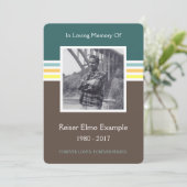 Gedenkkarte Mod Programm (Stehend Vorderseite)