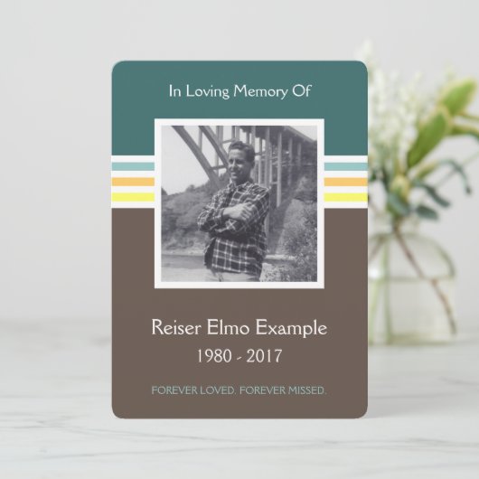 Gedenkkarte Mod Programm (Stehend Vorderseite)