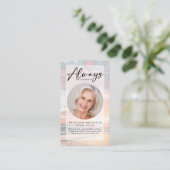 Gedenkkarte | Ocean Sunset Telefonnummerkarte (Stehend Vorderseite)