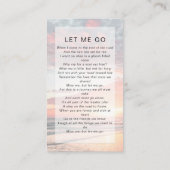 Gedenkkarte | Ocean Sunset Telefonnummerkarte (Rückseite)