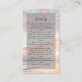 Gedenkkarte | Ocean Sunset Telefonnummerkarte (Rückseite)