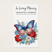 Gedenkkarte Patriotic Butterfly (Vorderseite)
