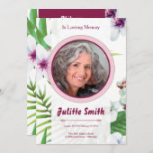 Gedenkkarte Programm (Vorne/Hinten)