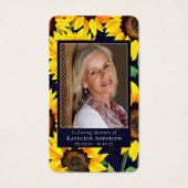 Gedenkkarte | Rustische Sonnenblumen (Vorderseite)