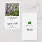 Gedenkkarte segnen visitenkarte (Vorne/Hinten)