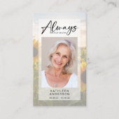 Gedenkkarte | Sonnenblumen Telefonnummerkarte (Vorderseite)