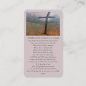 Gedenkkarte St. Francis von Assisi Ölgemälde Visitenkarte (Vorderseite)