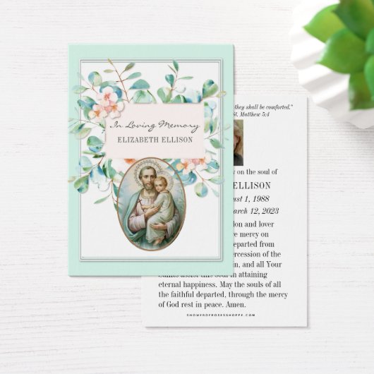 Gedenkkarte St. Joseph (Schreibtisch)