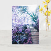 Gedenkkarte verzauberter Pfad Karte (Gelbe Blume)