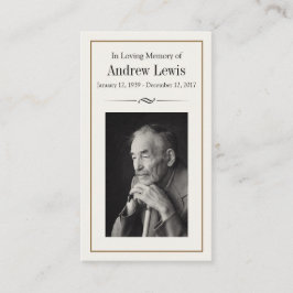 Gedenkkarte Visitenkarte