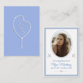 Gedenkkarte Visitenkarte (Vorne/Hinten)