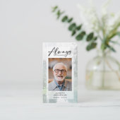 Gedenkkarte | Wald Telefonnummerkarte (Stehend Vorderseite)