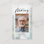 Gedenkkarte | Wald Telefonnummerkarte (Vorderseite)