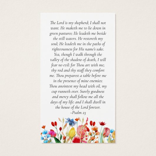 Gedenkkarte | WILDBLUME (Rückseite)