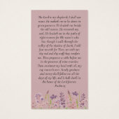 Gedenkkarte | Wildblume Lavendel (Rückseite)