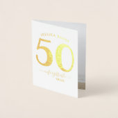 Gedenkkarte zum Speicherwahren | 50. Geburtstag Folienkarte (Vorderseite)