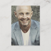 Gedenkkarte zum Thema Sonnenuntergang Foto Visitenkarte (Rückseite)