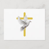 Gedenkkarte zur Beerdigung - Kreuz- und Wasserfarb Postkarte (Vorderseite)