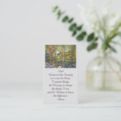 Gedenkkarte zur Beerdigung - Sympathie Visitenkarte (Stehend Vorderseite)