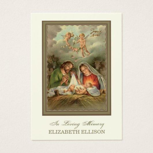 Gedenkkarte zur Erinnerung an die Weihnachtsfeier (Vorderseite)