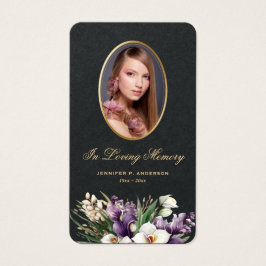 Gedenkkarten für das Black Gold Floral Foto