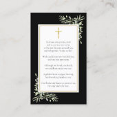 Gedenkkarten für das Black Gold Foto Visitenkarte (Rückseite)