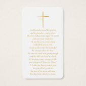 Gedenkkarten für das White & Gold Custom Foto (Rückseite)