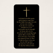 Gedenkkarten für Schwarz/Gold-Foto (Rückseite)