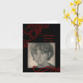 Gedenkkarten : rot geblüht karte (Gelbe Blume)