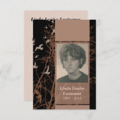 Gedenkkarten : Silhouette Einladung (Vorne/Hinten)