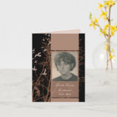 Gedenkkarten : Silhouette Karte (Gelbe Blume)