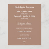 Gedenkkarten Silhouette Vögel (Rückseite)