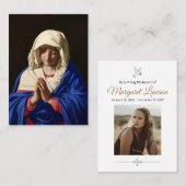 Gedenkkarten Visitenkarte (Vorne/Hinten)