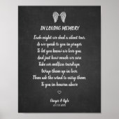 Gedenkkhalk-Blackboard-Effekt Liebste Poster (Vorne)