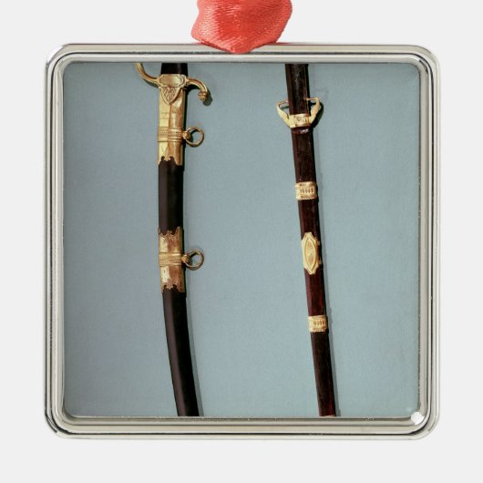 Gedenkklinge gegeben von Napoleon Bonaparte Silbernes Ornament (Vorne)