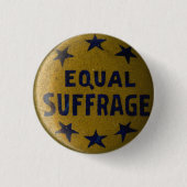 Gedenkknopf des historischen Suffragette-Buttons Button (Vorderseite)