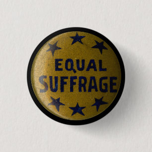 Gedenkknopf des historischen Suffragette-Buttons Button