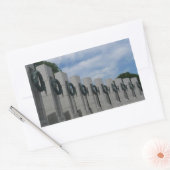 Gedenkkräne des Zweiten Weltkriegs I Rechteckiger Aufkleber (Umschlag)