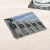 Gedenkkräne des Zweiten Weltkriegs I Rechteckiger Pappuntersetzer (angewinkelt)