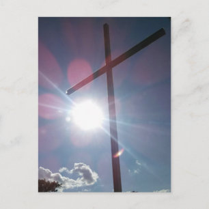 Gedenkkreuz auf dem Dyersburg-Berg Postkarte