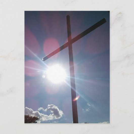 Gedenkkreuz auf dem Dyersburg-Berg Postkarte (Vorderseite)